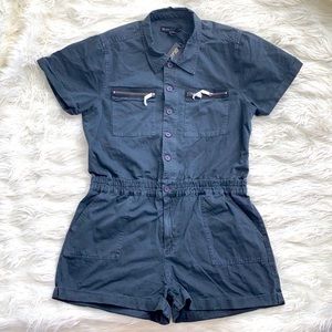 Badass and edgy Blank NYC black shorts jumpsuit